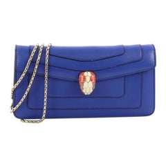 Bvlgari Serpenti Forever Chain Clutch Leather