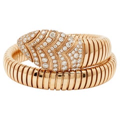 Bvlgari Serpenti Forever Diamond Bracelet en or rose 18 carats M/L