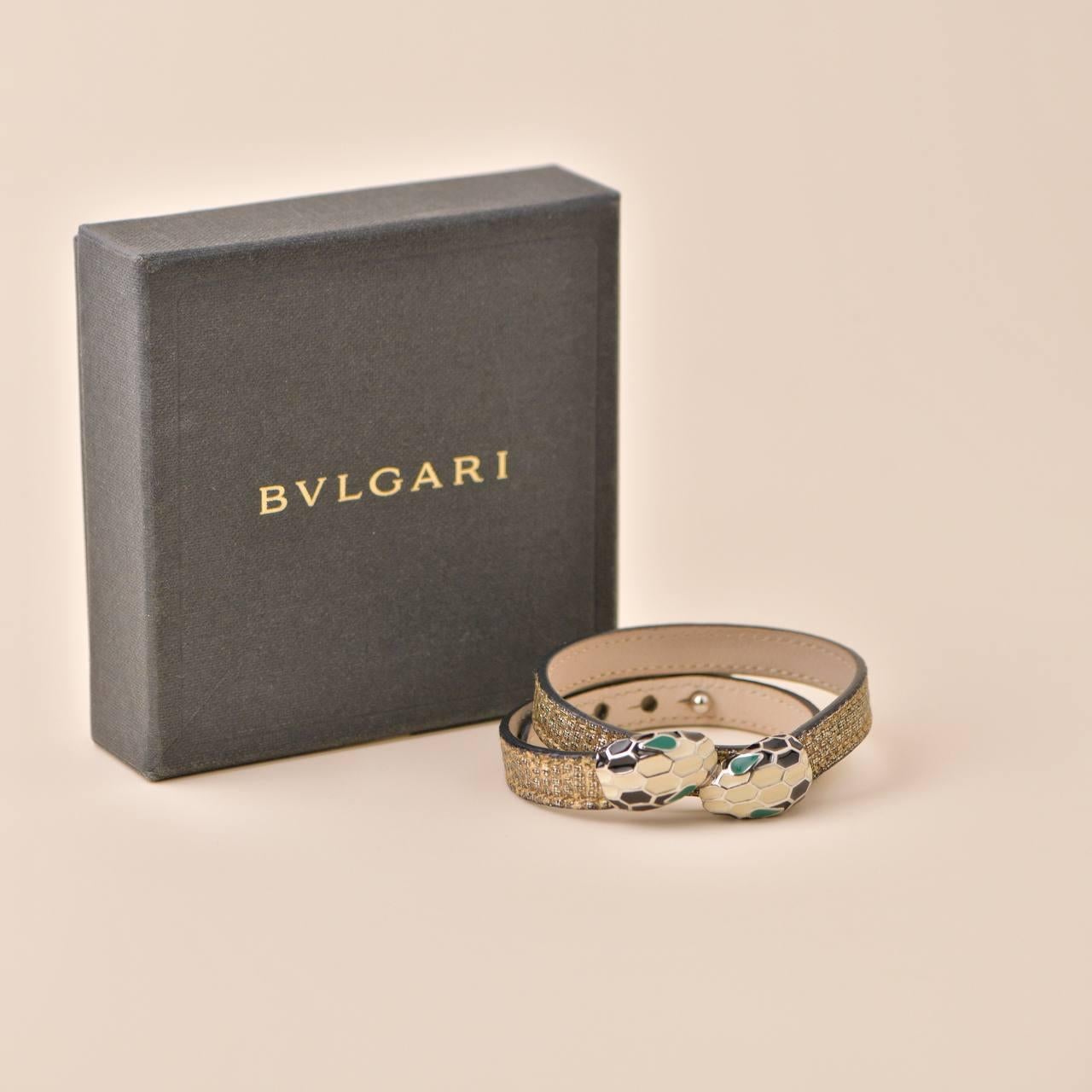 SKU	33301268
Comes With	Box Only
Model	Serpenti Forever
Metal	Gold-Plated
Materials	Calfskin
Weight	36.03 g
Length	39.2 cm
Condition	Excellent
Other Info	Sizing: (M size fits wrists approximately 16.5cm)
______________________________________ 
If