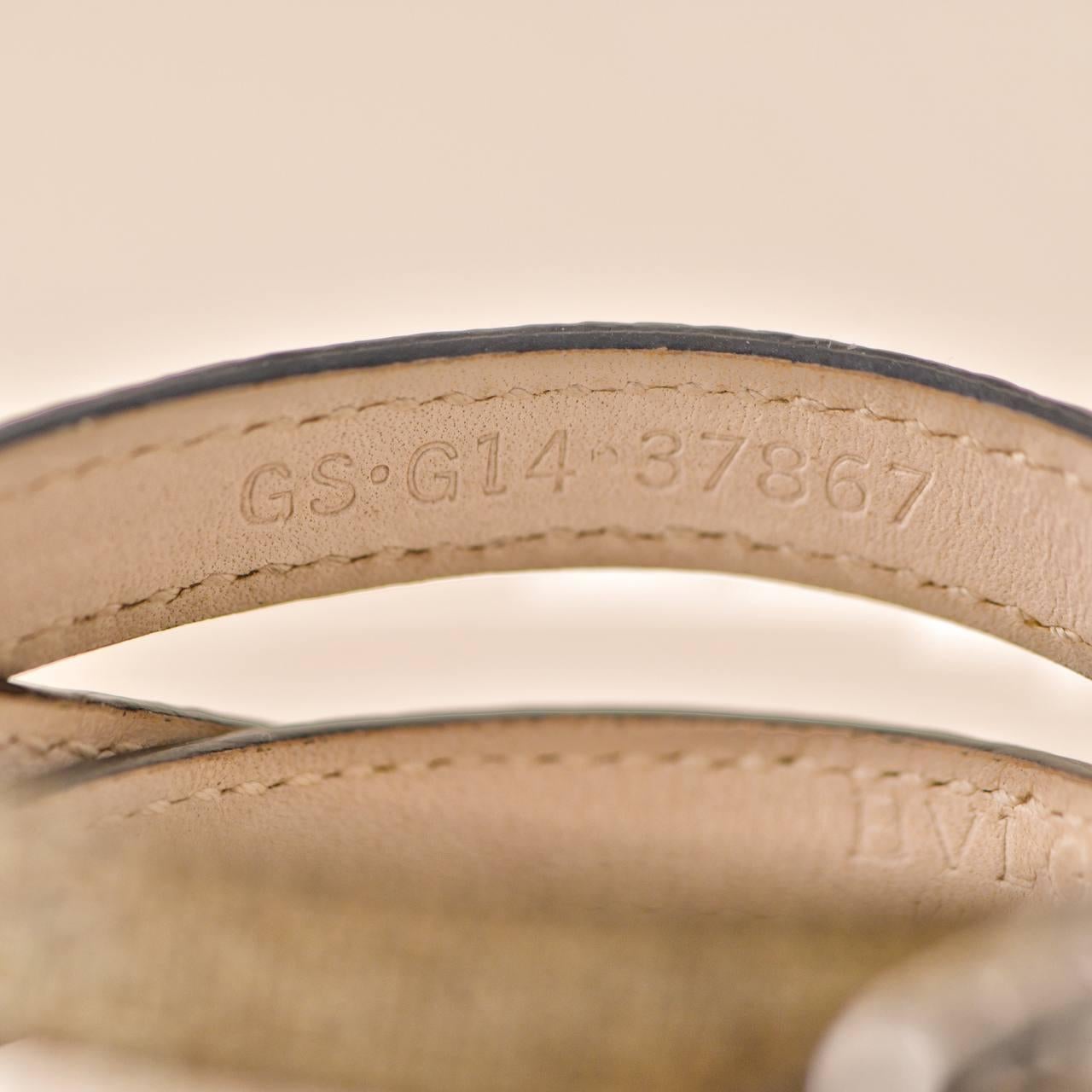 Bvlgari Serpenti Forever Enamel Leather Bracelet Size M 4