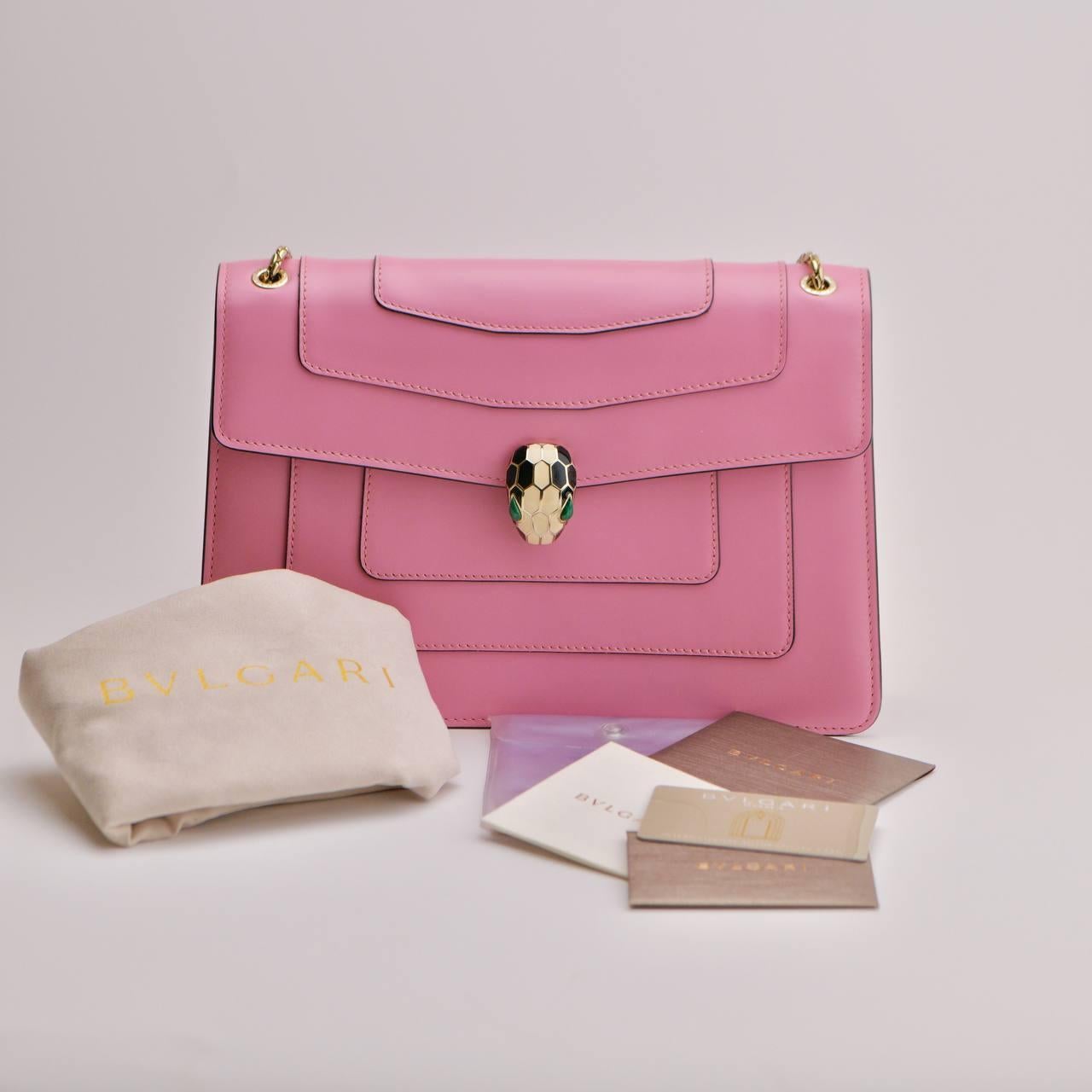 SKU	33301333
Comes With	Bvlgari Dust Bag and Dandelion Authenticity Guarantee Only
Model	Serpenti Forever
Serial Number	29******
Metal	Gold-Plated
Materials	Calfskin
Condition	Excellent
Other Info	Approximate dimensions: 24cm x 6.5cm x