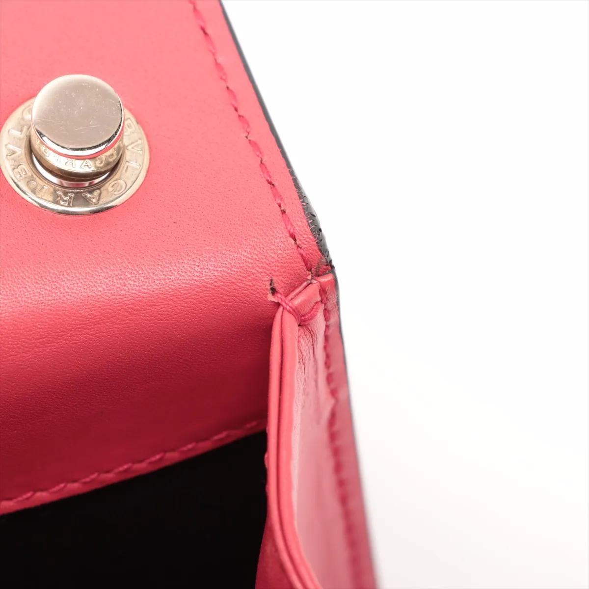 *Bvlgari Serpenti Forever Leather Chain Shoulder Bag Rouge 5