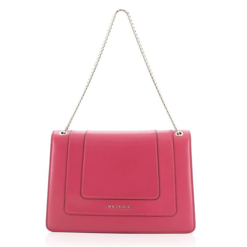 Bvlgari Serpenti Forever Umhängetasche Leder Medium im Zustand „Gut“ in NY, NY