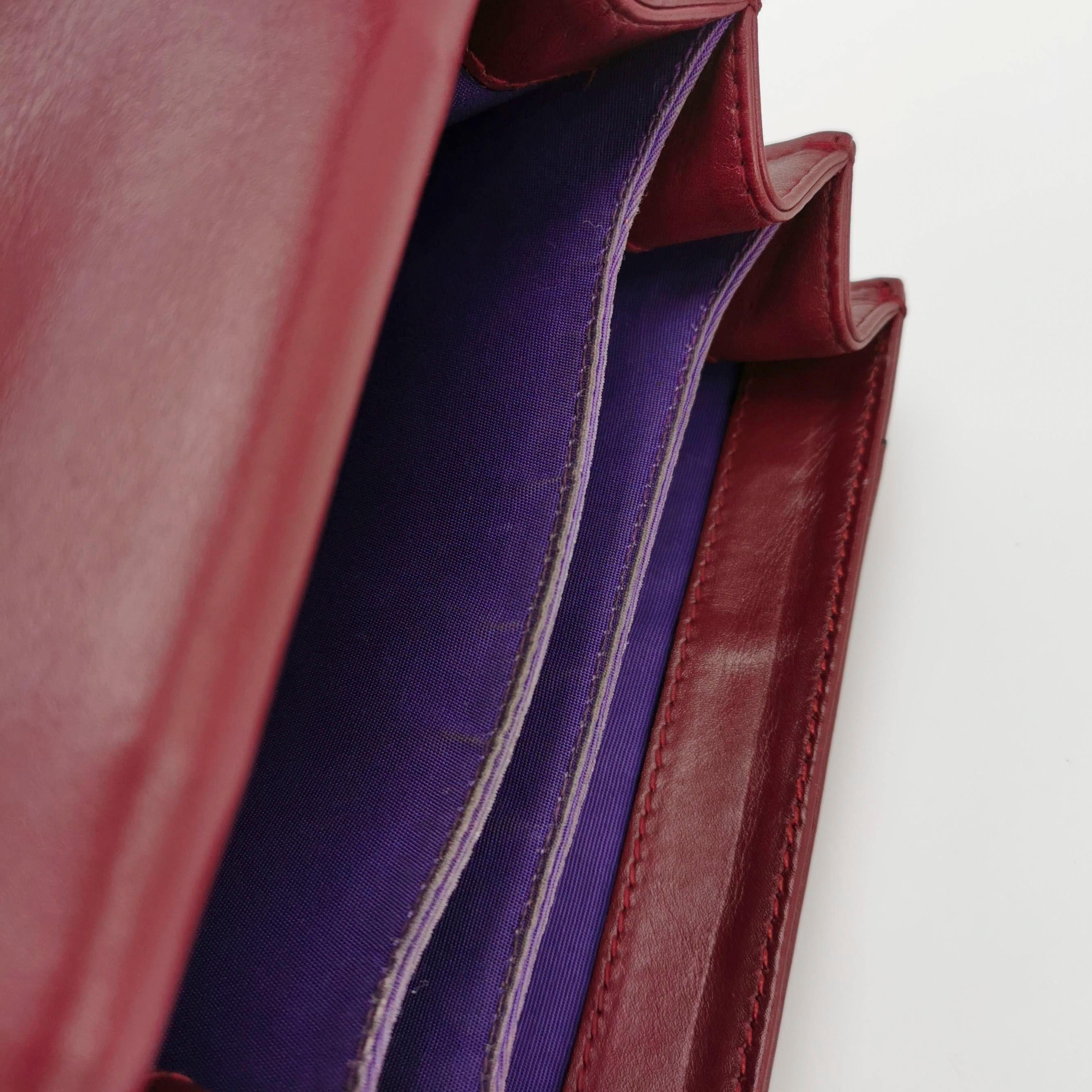 Bvlgari Serpenti Forever Small Leather Top Handle Crossbody Bag Burgundy For Sale 5