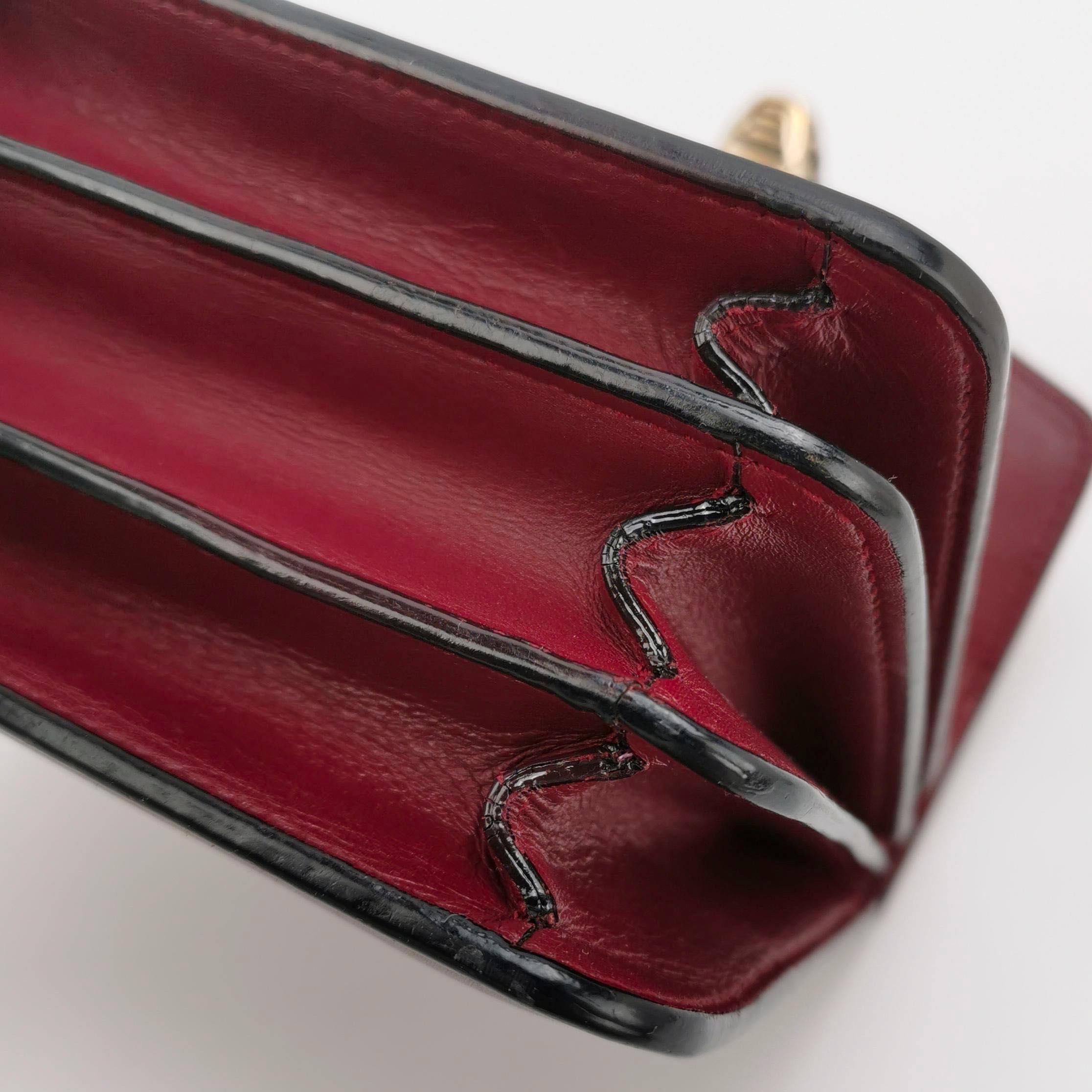 Bvlgari Serpenti Forever Small Leather Top Handle Crossbody Bag Burgundy For Sale 6