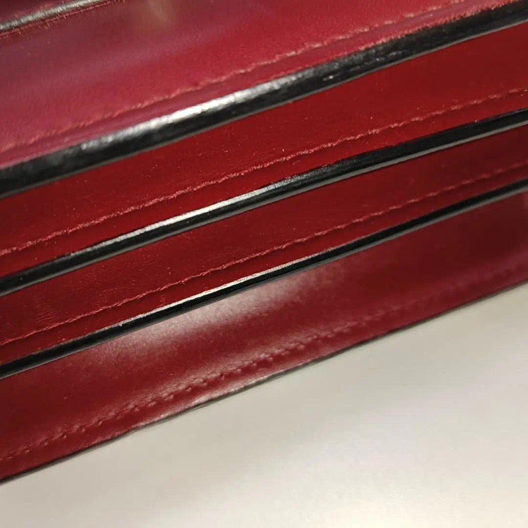 Bvlgari Serpenti Forever Small Leather Top Handle Crossbody Bag Burgundy 8