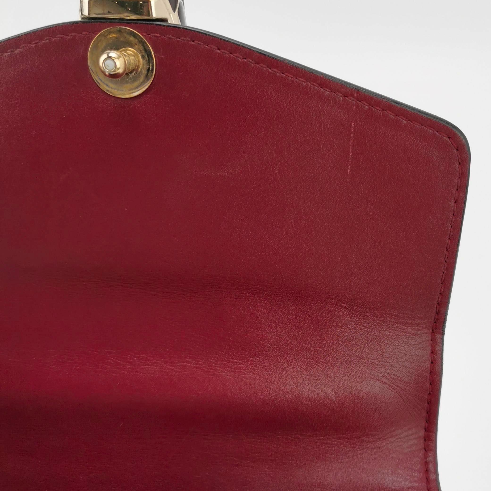 Bvlgari Serpenti Forever Small Leather Top Handle Crossbody Bag Burgundy For Sale 2