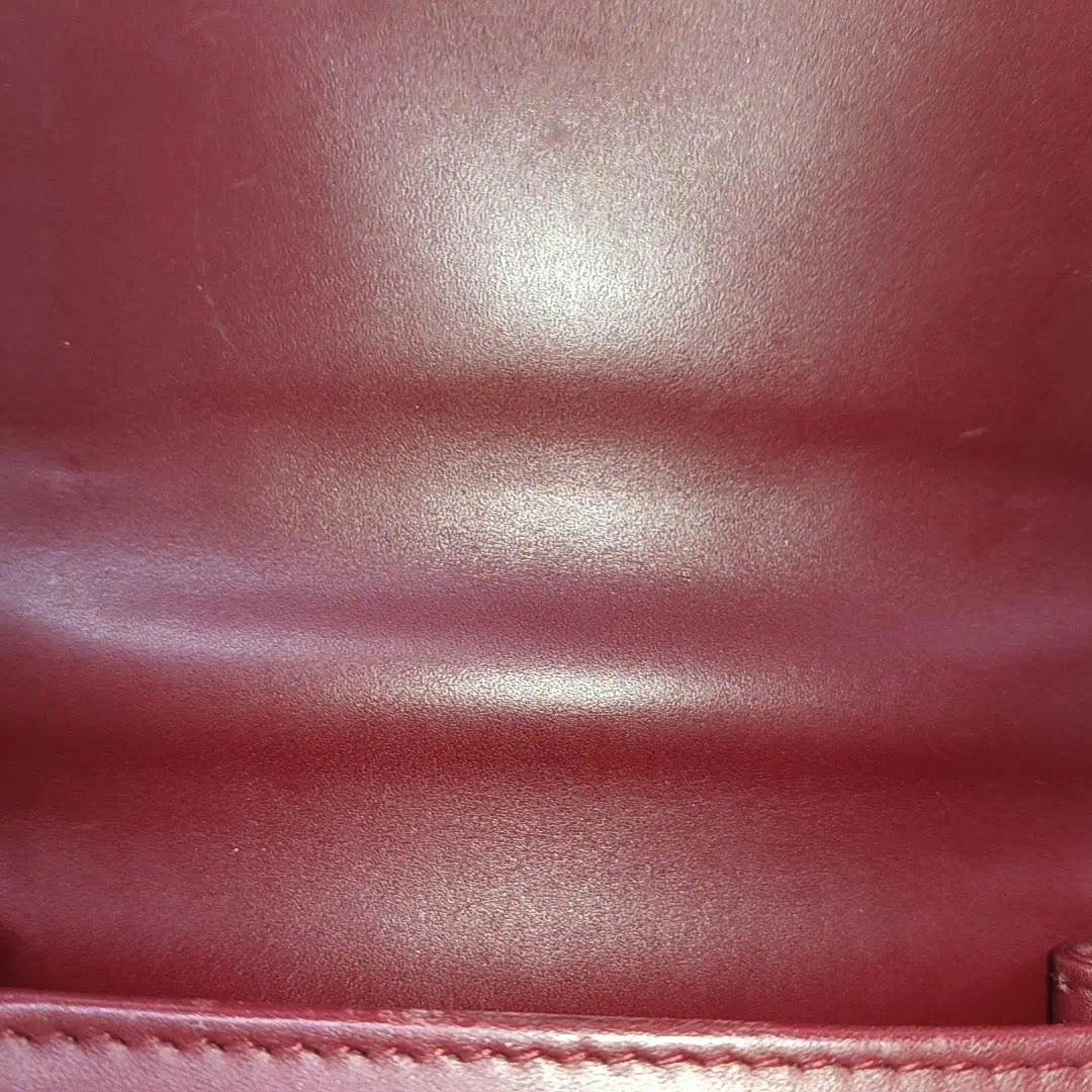 Bvlgari Serpenti Forever Small Leather Top Handle Crossbody Bag Burgundy 4