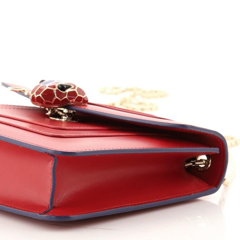 Bvlgari Serpenti Forever Square Shoulder Bag Leather Small 2
