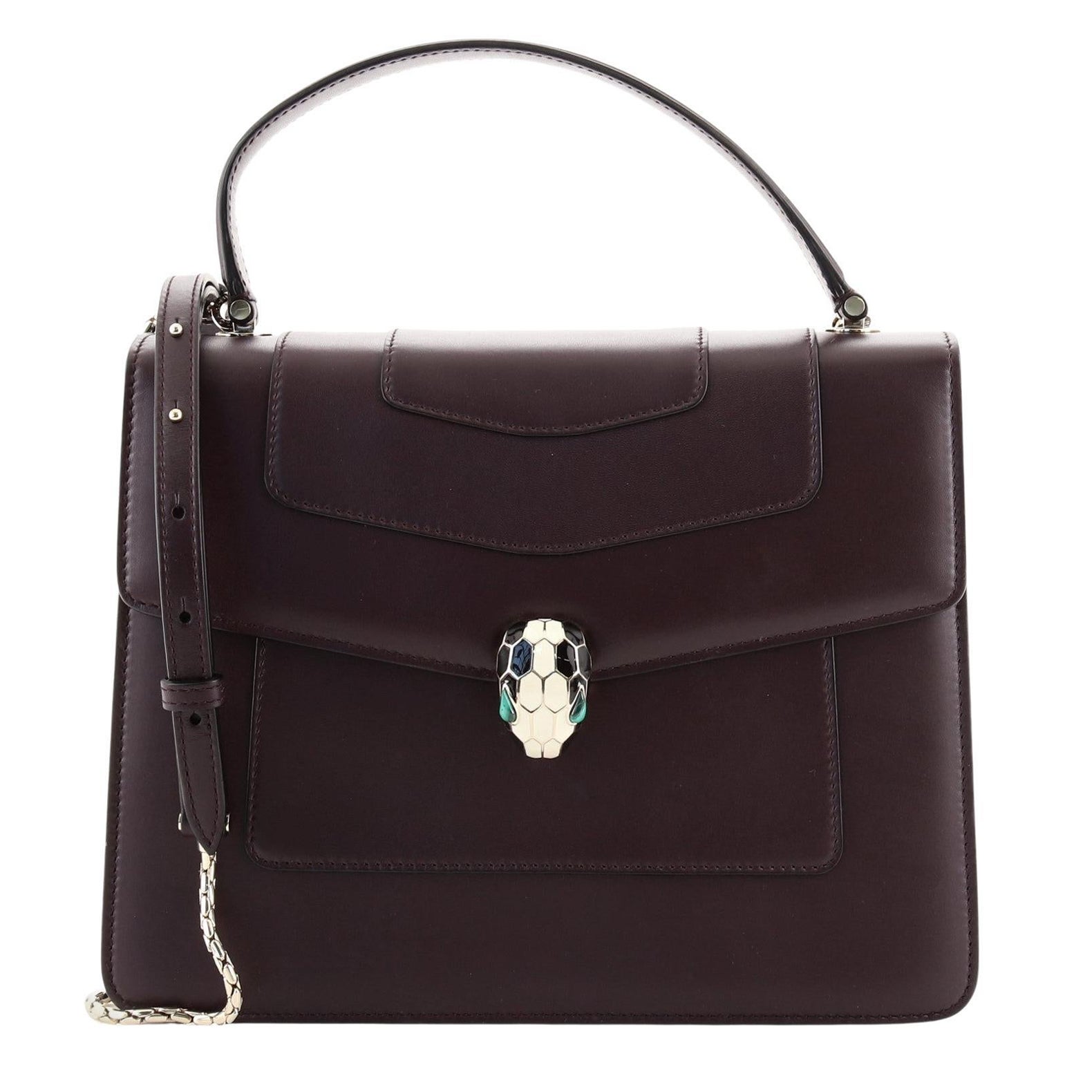 Bvlgari Serpenti Forever Top Handle Bag Leather Medium