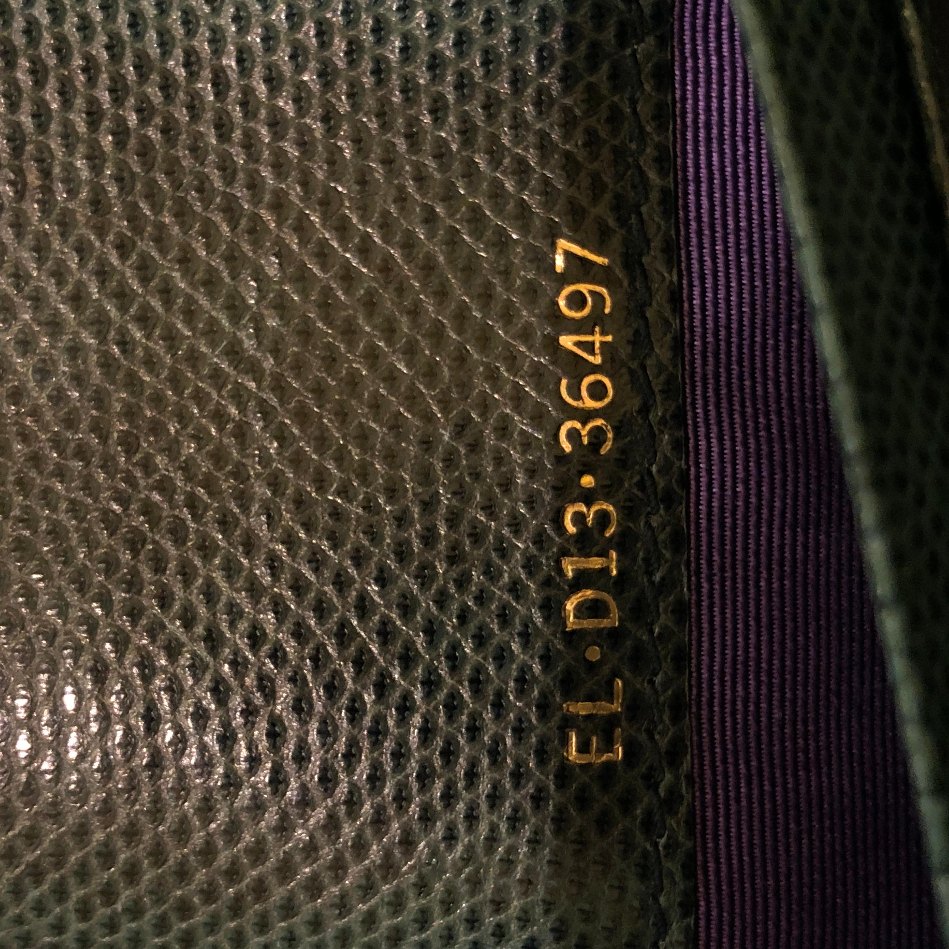 Bvlgari Serpenti Forever Wallet Karung, crafted in green karung 1