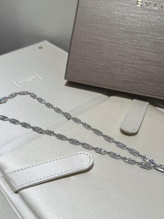 Bvlgari Serpenti High Jewelry Diamond and Emerald 18K White Gold Pendant Necklac