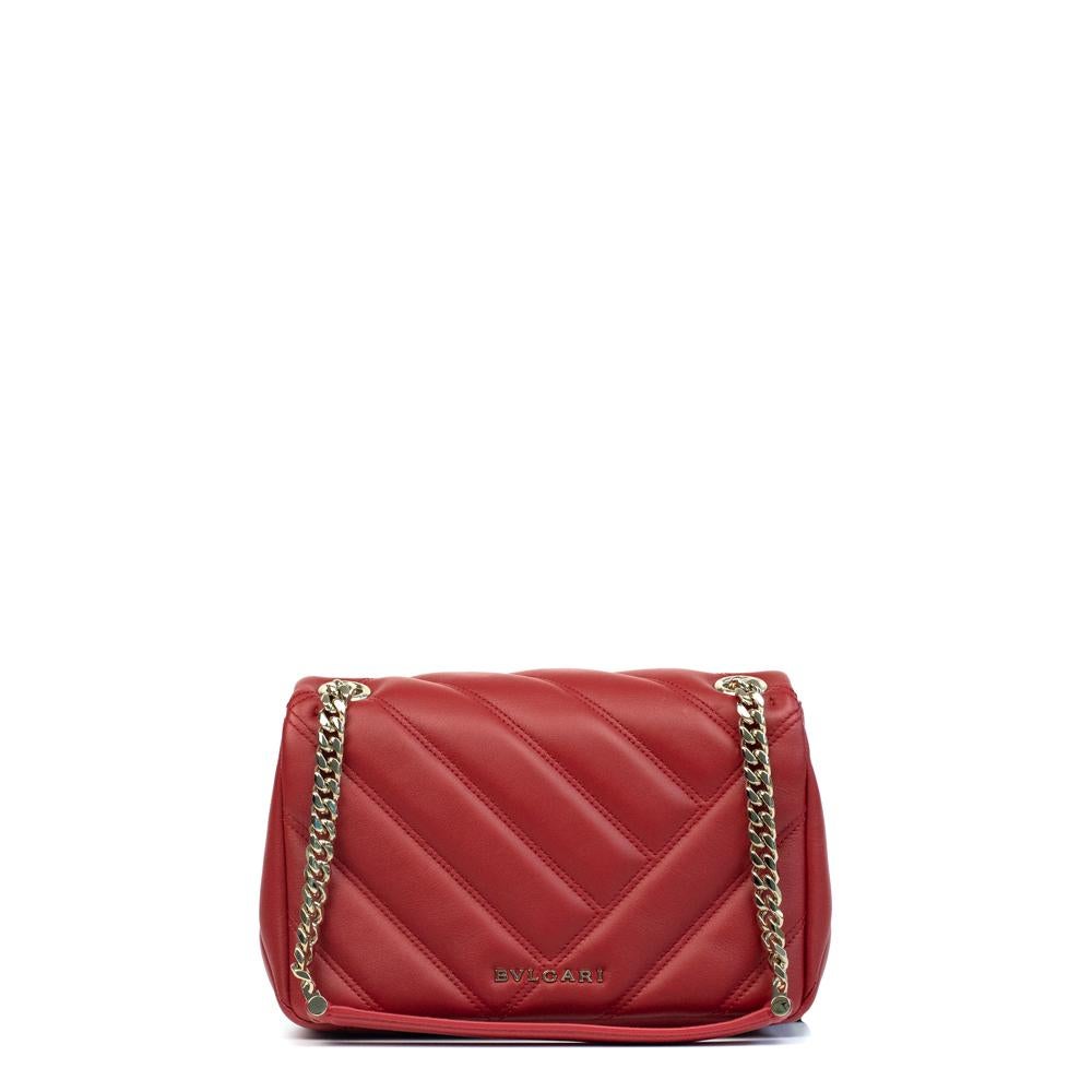 BVLGARI, Serpenti aus rotem Leder (Rot) im Angebot