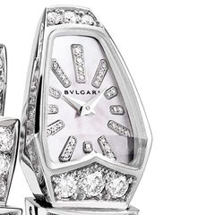 Bvlgari Serpenti Jewelry White Gold Diamonds Watch