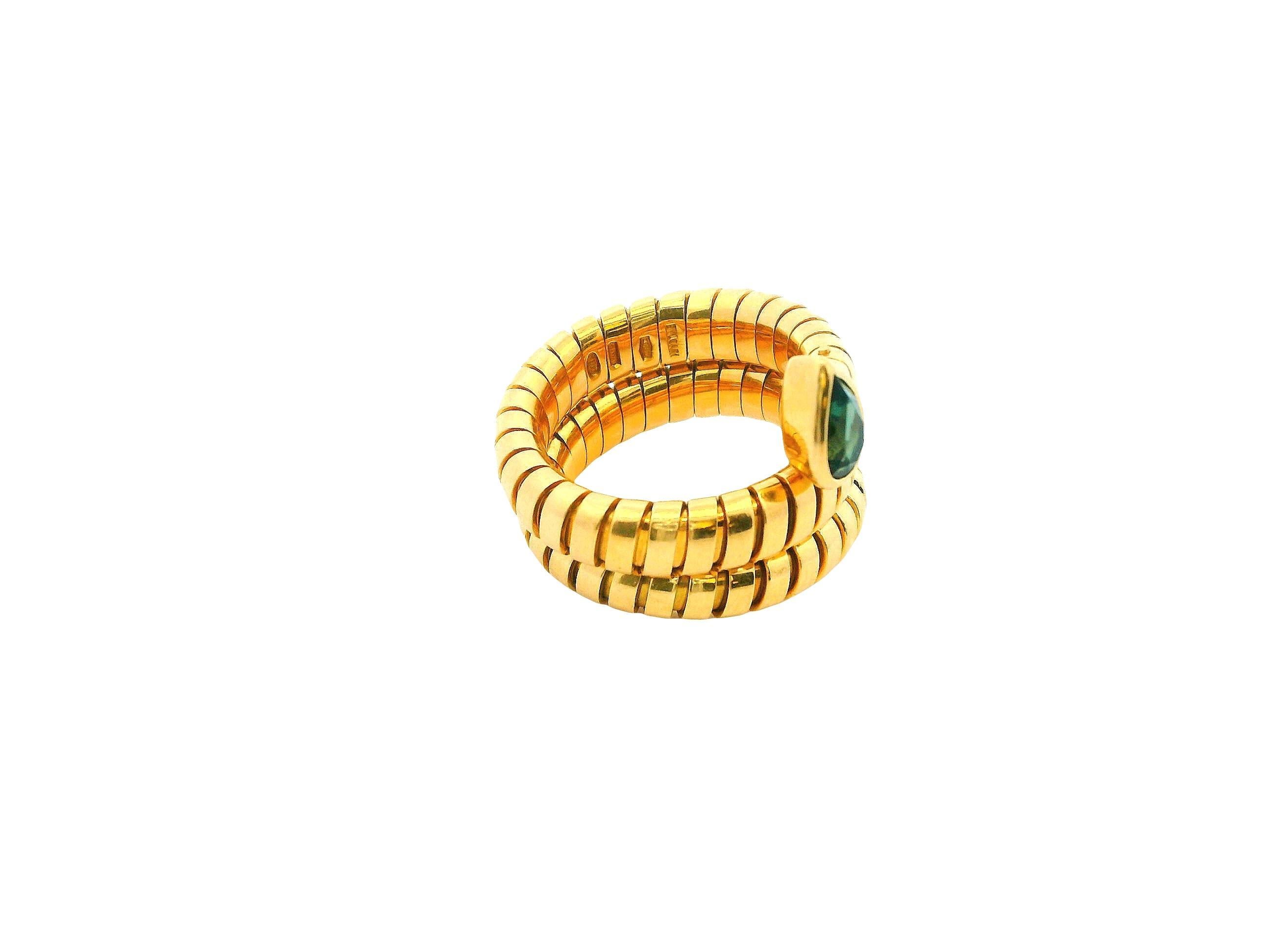 Bvlgari serpenti ring tourmaline ps top Corte pera en venta