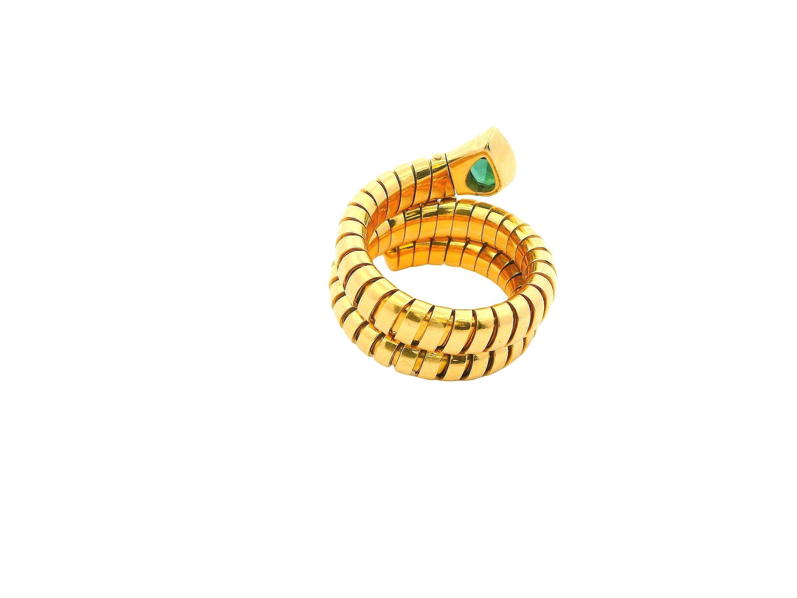 Bvlgari serpenti ring tourmaline ps top en Excelente estado para la venta en Great Neck Plaza, NY