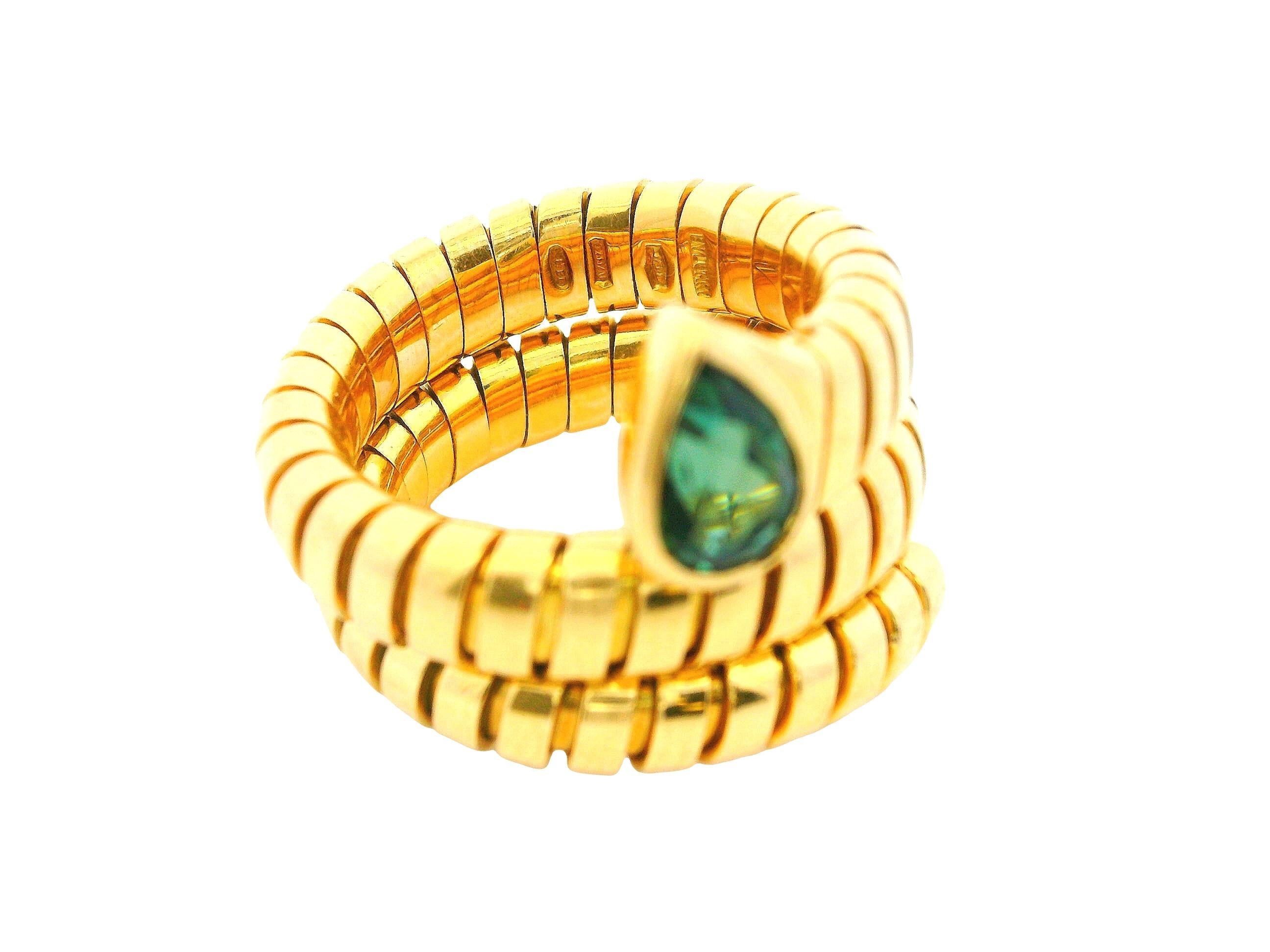 De las mujeres Bvlgari serpenti ring tourmaline ps top en venta
