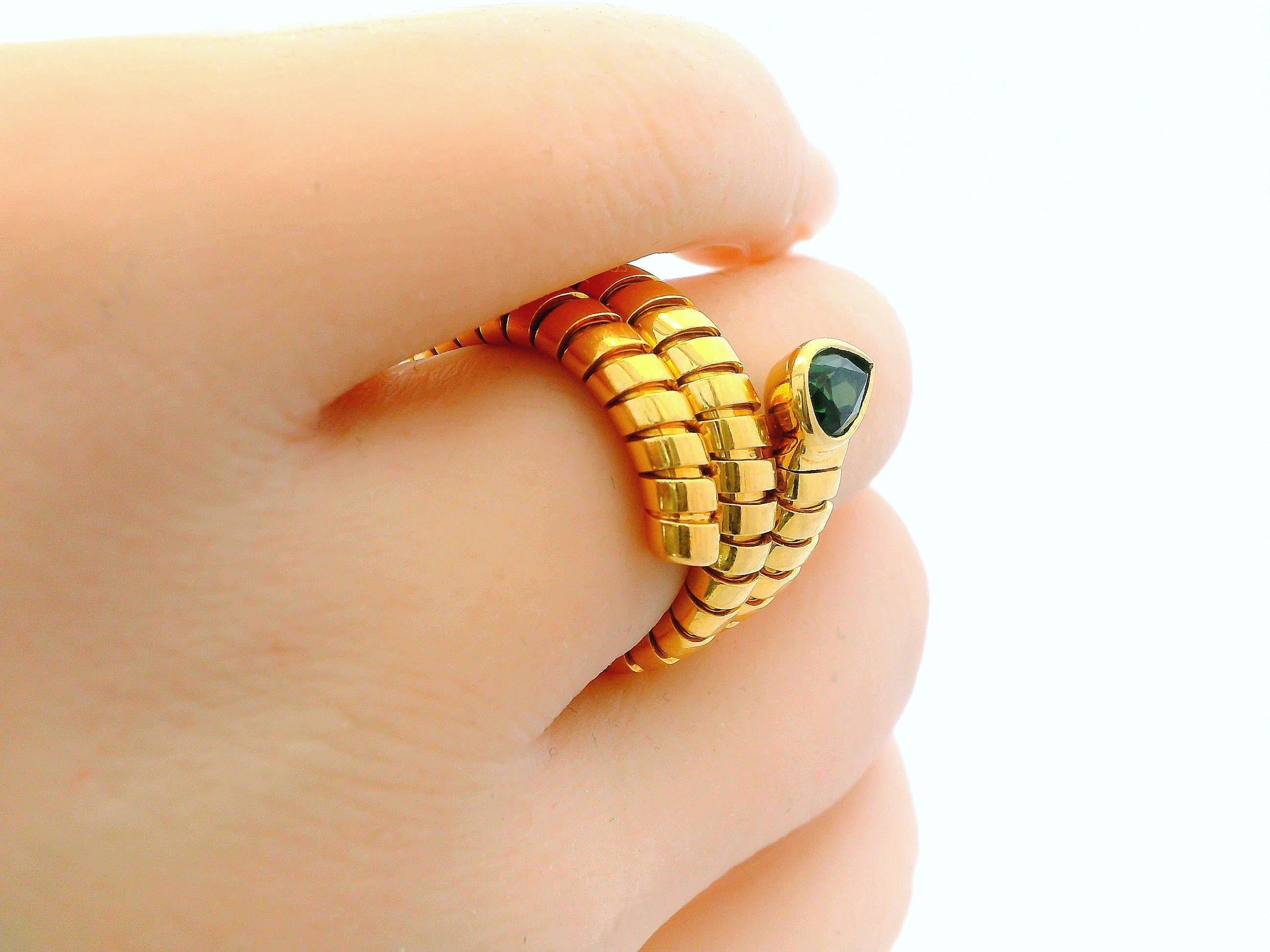 Bvlgari serpenti ring tourmaline ps top en venta 1