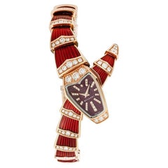 Bvlgari Serpenti Scaglie in oro rosa con diamanti 102345