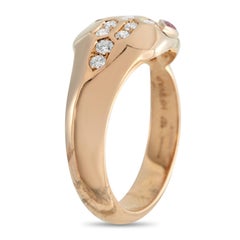 Bvlgari Serpenti Seduttori 18K Rose Gold Diamond and Tourmaline Ring BV41-012826