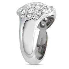 Bvlgari Serpenti Seduttori 18K White Gold Diamond Emerald Ring BV42-012826