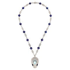 BVLGARI Serpenti Seduttori Halskette mit Diamanten und mehreren Edelsteinen
