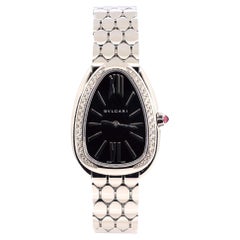 Bvlgari Serpenti Seduttori Quartz Watch Stainless Steel with Diamond Bezel 25