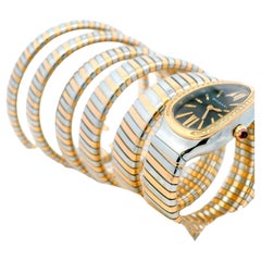 Orologio da donna Bvlgari Serpenti SP35 SPG Tubogas in oro rosa e acciaio