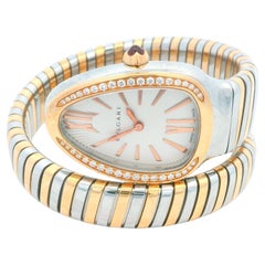 Bvlgari Serpenti SP35SPG Tubogas Rose Gold & Steel Ladies Watch