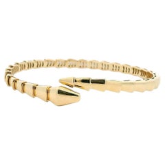 Bvlgari Serpenti Thin Bracelet 18k Yellow Gold Box & Papers 2023