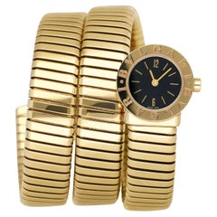 Bvlgari Serpenti Tubogas BB 19 1T 18K Gelbgold Damenuhr Box Papiere