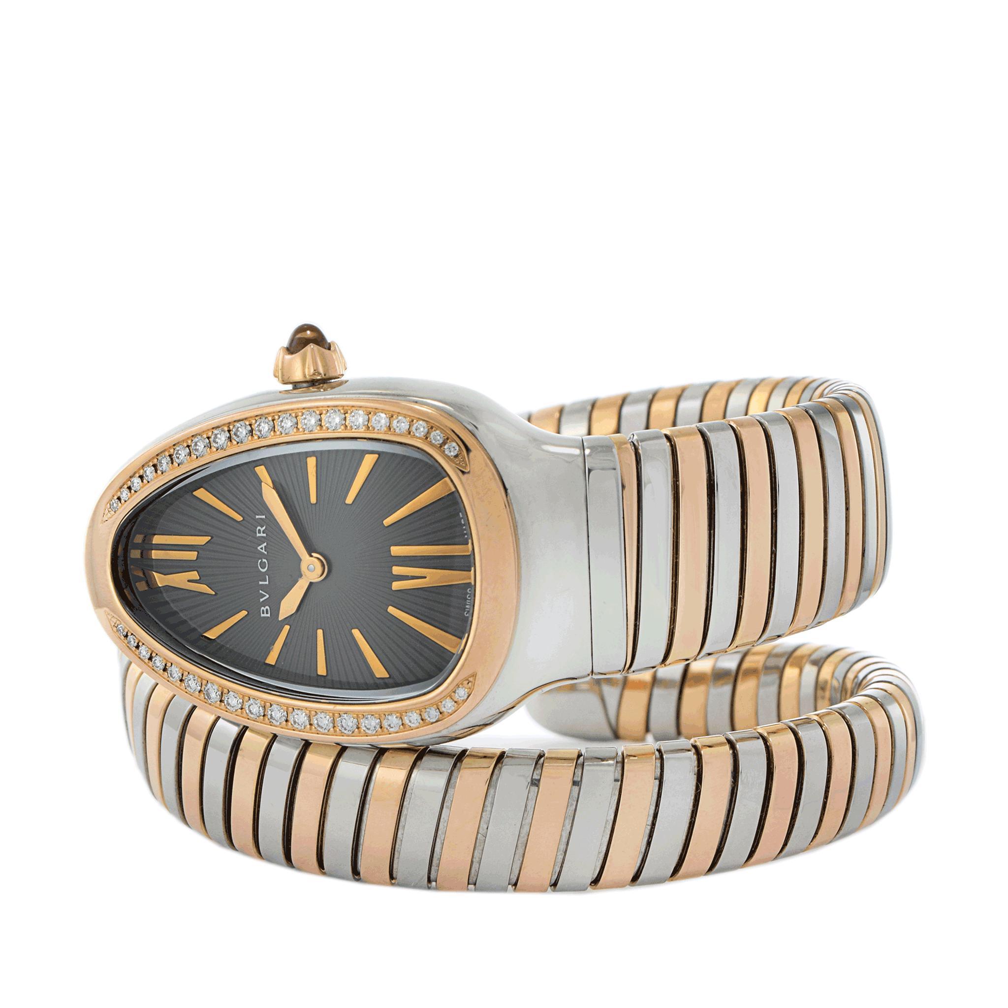 Orologio Bvlgari Serpenti Tubogas al quarzo Ref. SP35SPG In condizioni buone in vendita a New York, NY