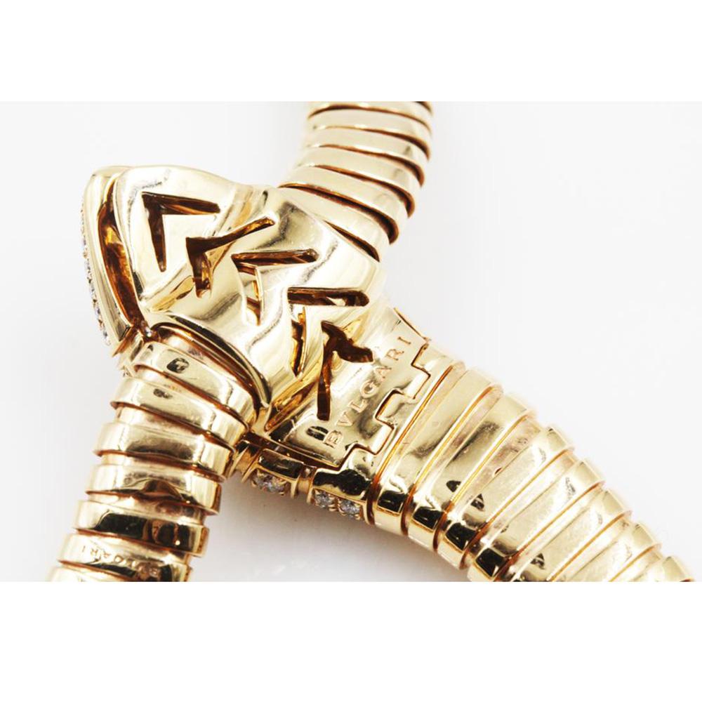 Women's or Men's Bvlgari Serpenti Tubogas Rose Gold Diamond Long Rope Necklace