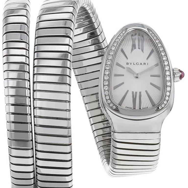 bulgari serpenti watch stainless steel