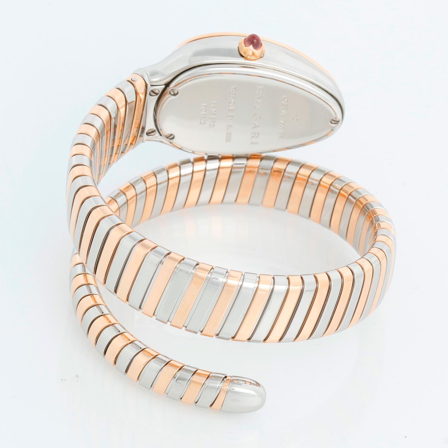 Bvlgari Serpenti Tubogas Orologio bicolore da donna con diamanti Ref 102098 In condizioni ottime a Dallas, TX