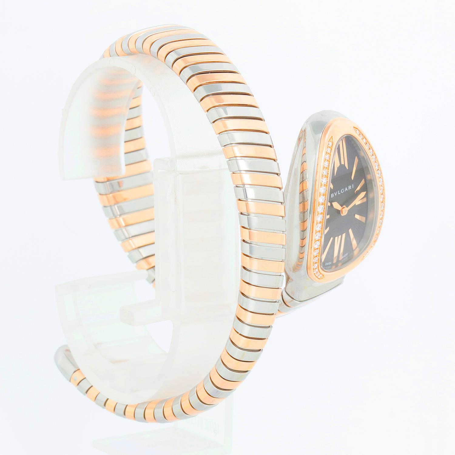 Bvlgari Serpenti Tubogas Orologio bicolore da donna con diamanti Ref 102098 1