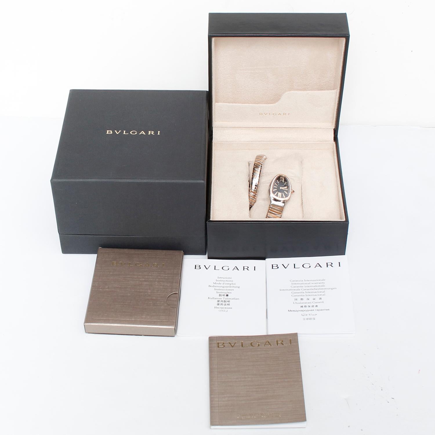 Bvlgari Serpenti Tubogas Orologio bicolore da donna con diamanti Ref 102098 2