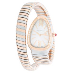 Bvlgari Serpenti Tubogas Zweifarbige Damen-Diamant-Uhr Ref 103822 SP 35 SPG