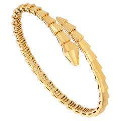 Bvlgari Serpenti Viper 18K Yellow Gold Bracelet Size S