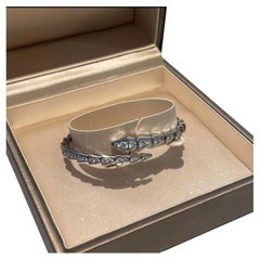 Bvlgari Serpenti Viper Bracelet 18k White Gold Full Diamond Pavé, Size S
