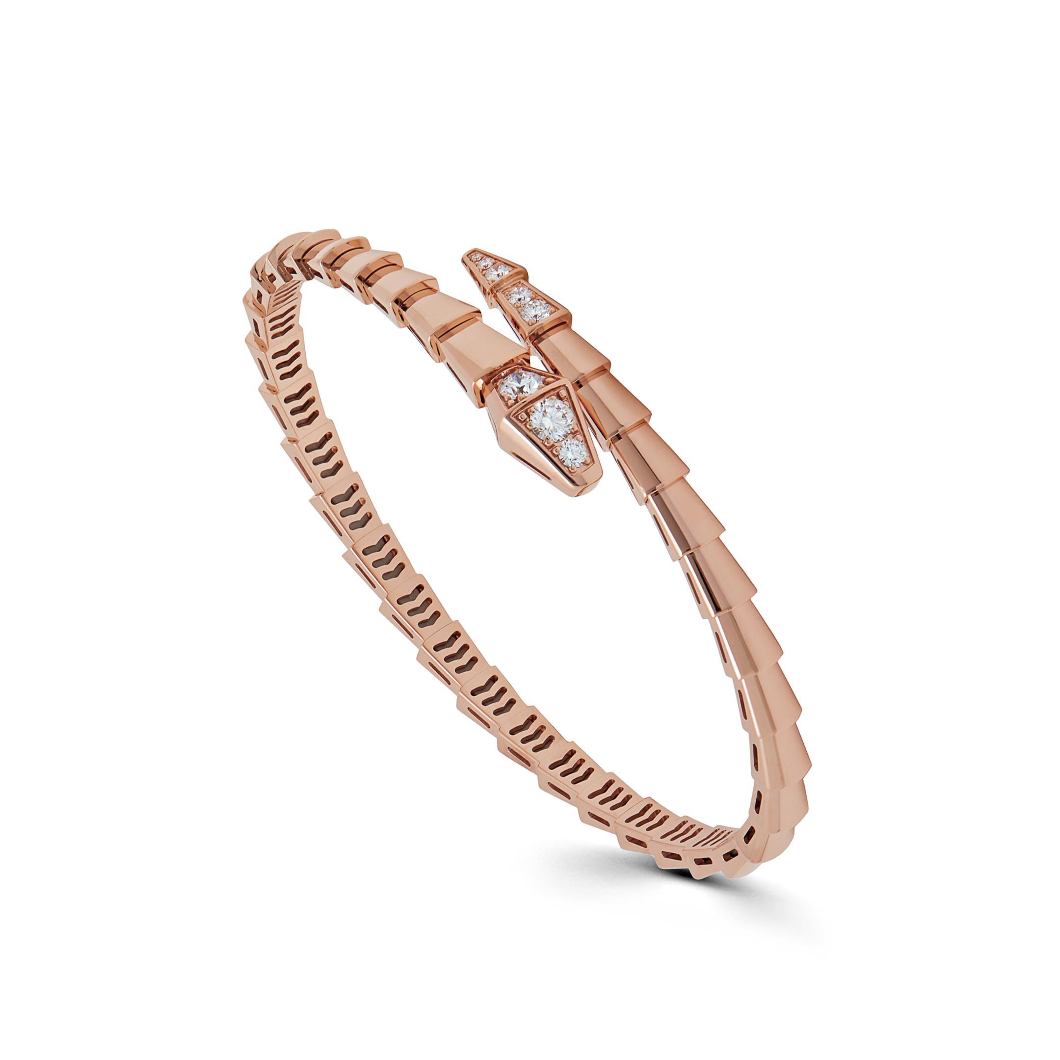 Round Cut Bvlgari Serpenti Viper Bracelet 360709 For Sale