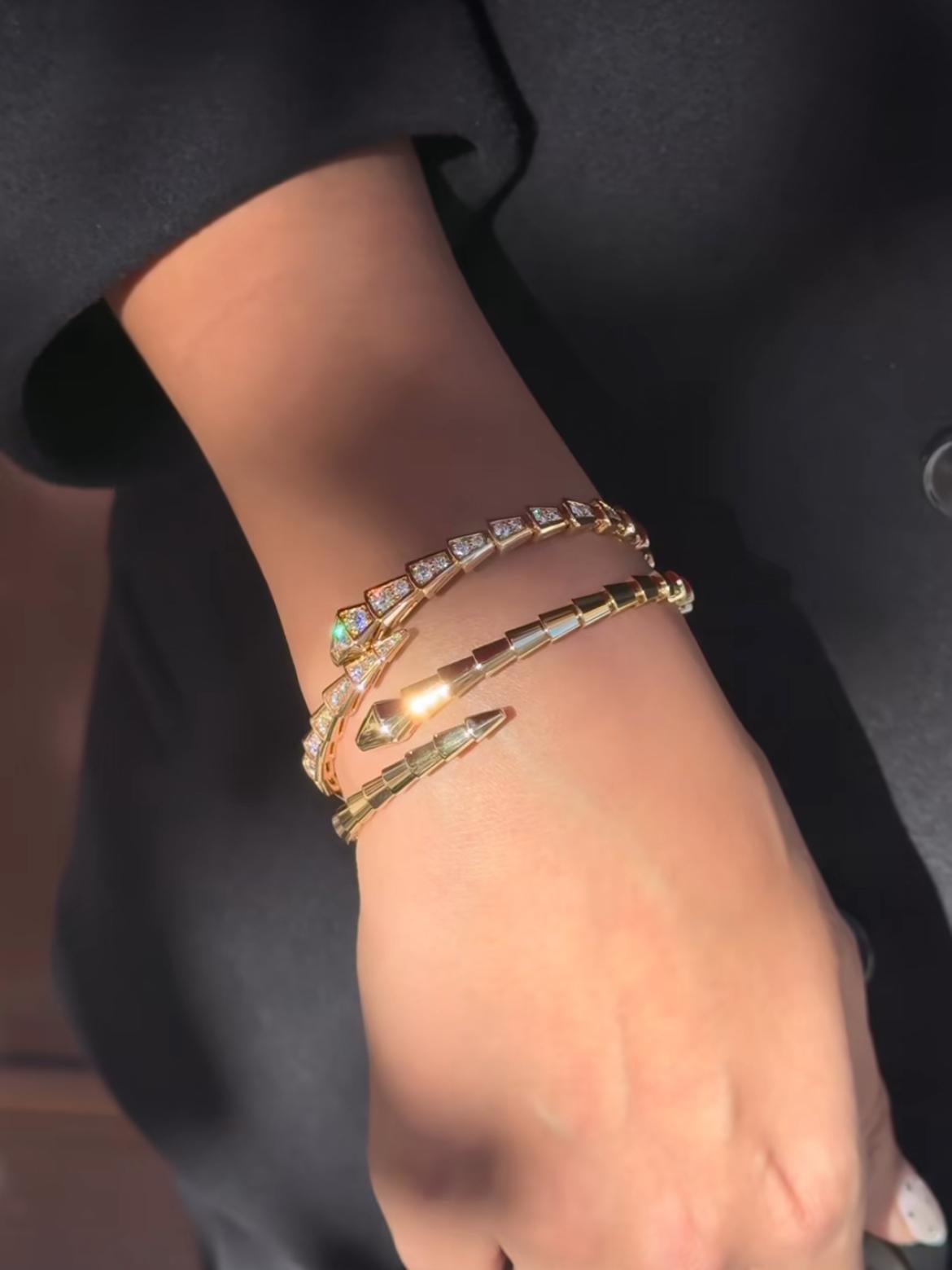 Moderno Bvlgari Serpenti Viper Bracciale 360722 in vendita