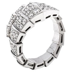 Bvlgari Serpenti Viper Diamond 18K White Gold Ring M