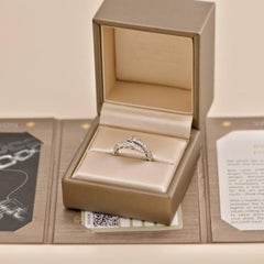 Bvlgari Serpenti Viper Diamond 18K White Gold Ring Size M