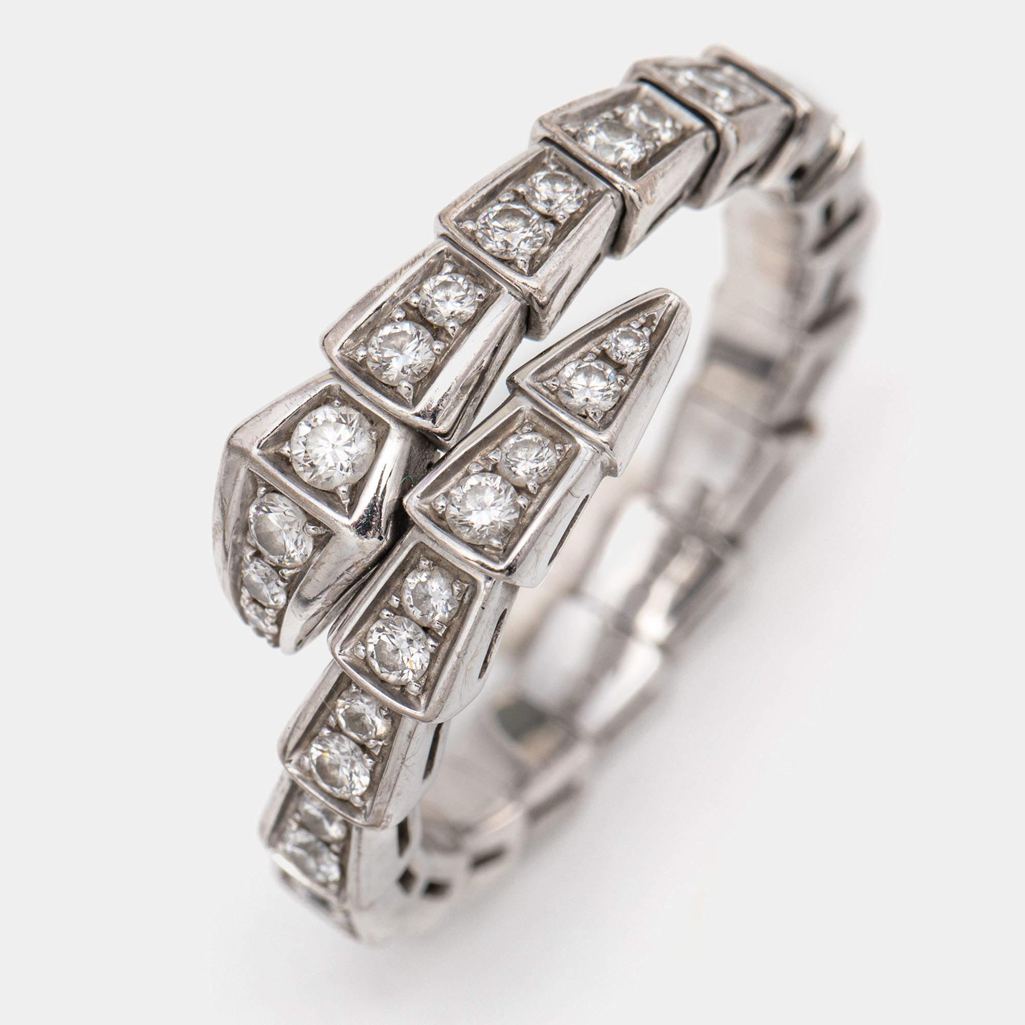 bvlgari serpenti ring white gold