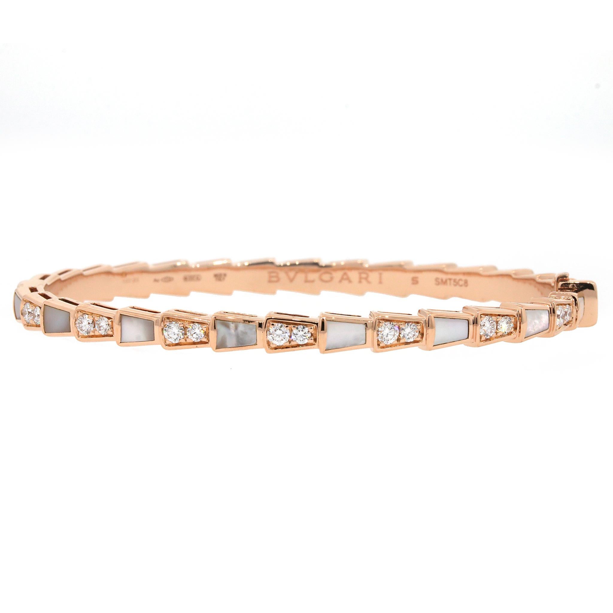 bvlgari serpenti bracelet mother of pearl