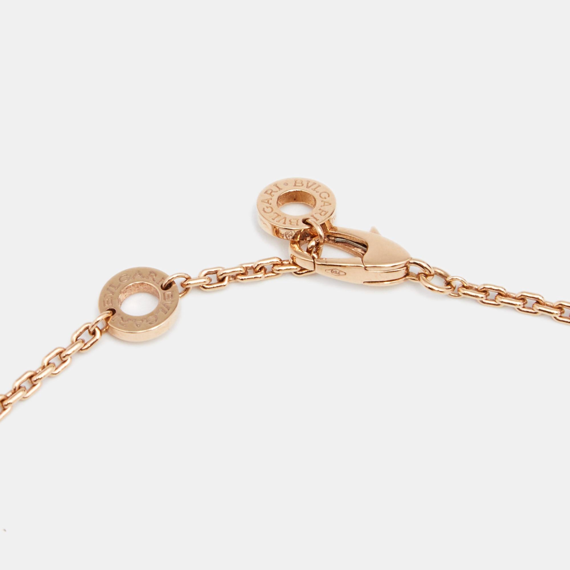 Contemporary Bvlgari Serpenti Viper Diamond Malachite 18K Rose Gold Pendant Necklace
