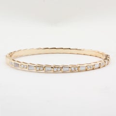 Bvlgari Serpenti Viper Diamond Mother of Pearl Gold Bracelet
