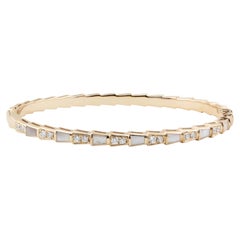 Bvlgari Serpenti Viper Diamond Mother of Pearl Gold Bracelet