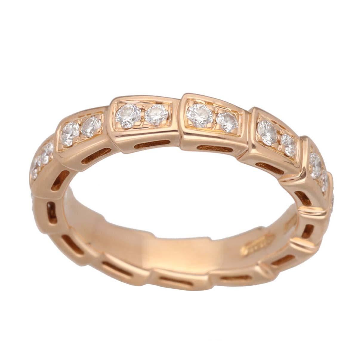 ■ Item Number: 24230518
■ Brand: BVLGARI
■ Product Name: Serpenti Viper Ring
■ Model Number: 349706
■ Material: Diamonds (0.45ct), 750 K18 PG Pink Gold
■ Weight: Approximately 3.6g
■ Ring Size: approximately FR：47/USA：4
■ Width: Approximately 4mm /